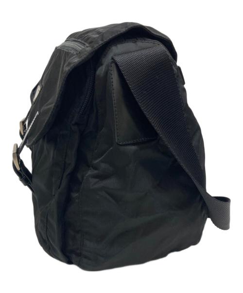 PRADA（プラダ）PRADA (プラダ) VELA ナイロンショルダーバッグ ブラックの古着・服飾アイテム