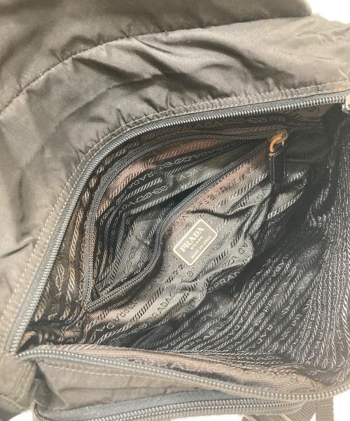 PRADA（プラダ）PRADA (プラダ) VELA ナイロンショルダーバッグ ブラックの古着・服飾アイテム