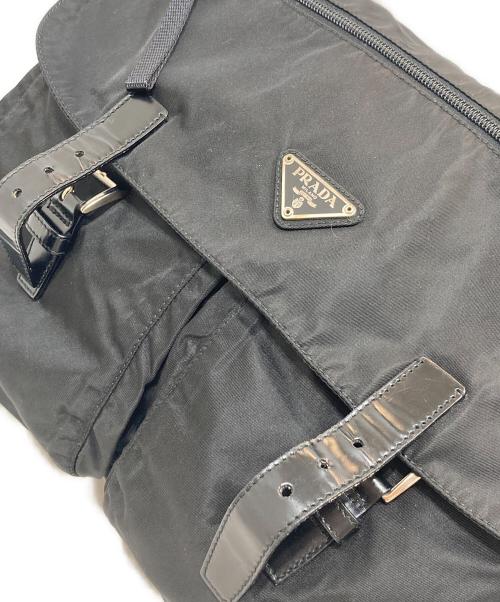 PRADA（プラダ）PRADA (プラダ) VELA ナイロンショルダーバッグ ブラックの古着・服飾アイテム