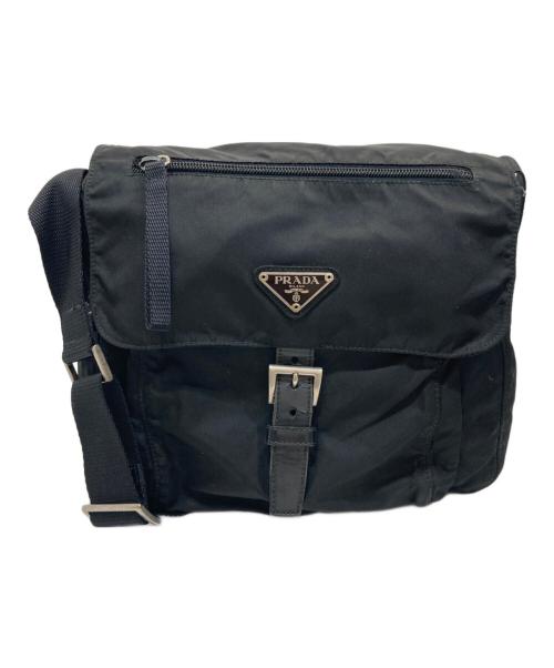 PRADA（プラダ）PRADA (プラダ) NERO ナイロン メッセンジャーバッグ ブラックの古着・服飾アイテム