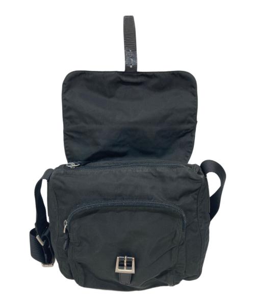 PRADA（プラダ）PRADA (プラダ) NERO ナイロン メッセンジャーバッグ ブラックの古着・服飾アイテム