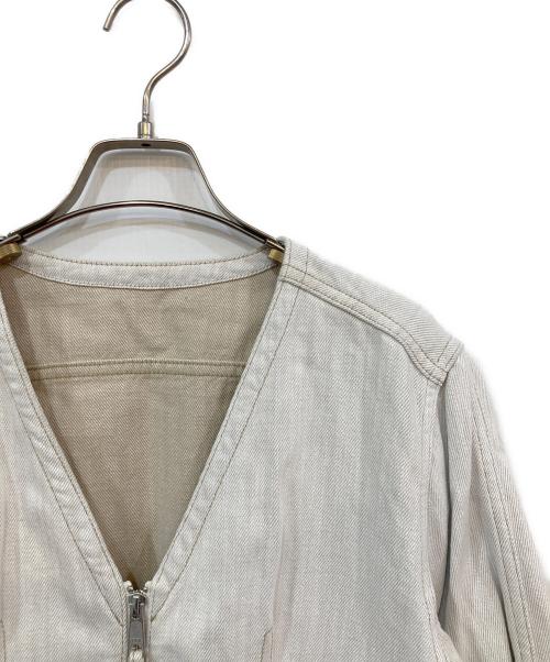 Adam et Rope（アダム エ ロペ）Adam et Rope (アダム エ ロペ) デニムチュニックシェイプシャツ アイボリー サイズ:SIZE Freeの古着・服飾アイテム