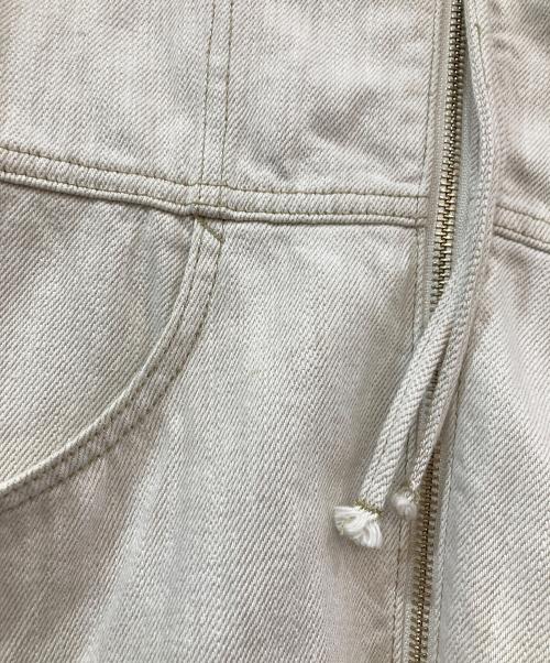 Adam et Rope（アダム エ ロペ）Adam et Rope (アダム エ ロペ) デニムチュニックシェイプシャツ アイボリー サイズ:SIZE Freeの古着・服飾アイテム