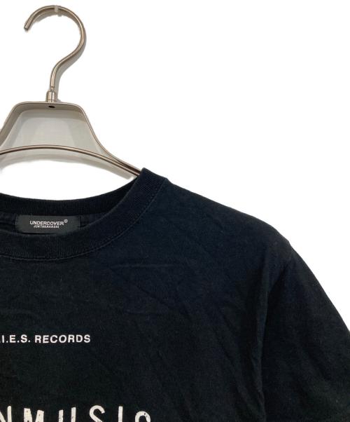 UNDERCOVER（アンダーカバー）UNDERCOVER (アンダーカバー) L.I.E.S RECORDS NON MUSIC TEE BLACK ブラック サイズ:SIZE Mの古着・服飾アイテム