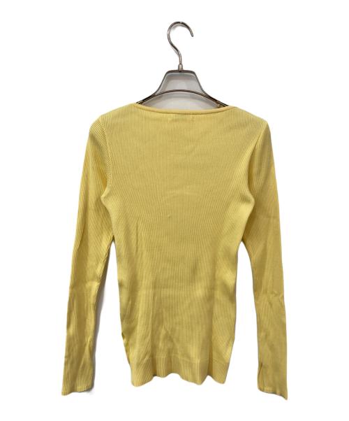 AURALEE（オーラリー）AURALEE (オーラリー) Ron Herman (ロンハーマン) 別注 ギザボートネックリブニット イエロー サイズ:SIZE 1の古着・服飾アイテム