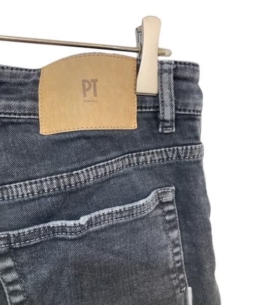 PT TORINO（ピーティートリノ）PT TORINO (ピーティートリノ) ダメージ加工デニムパンツ ブラック サイズ:SIZE 32の古着・服飾アイテム
