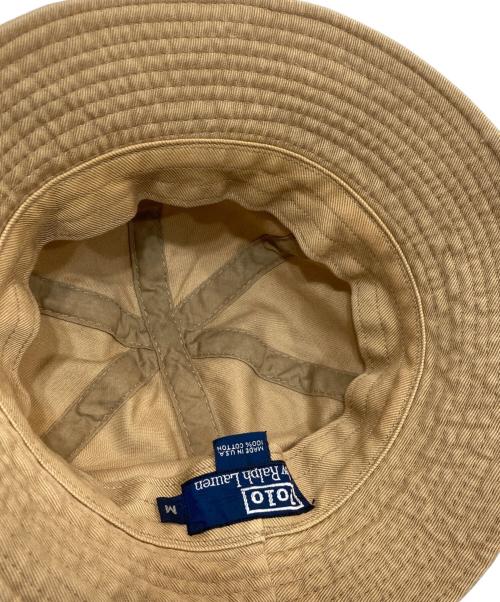 POLO RALPH LAUREN（ポロ・ラルフローレン）POLO RALPH LAUREN (ポロ・ラルフローレン) バケットハット ブラウン サイズ:SIZE Mの古着・服飾アイテム