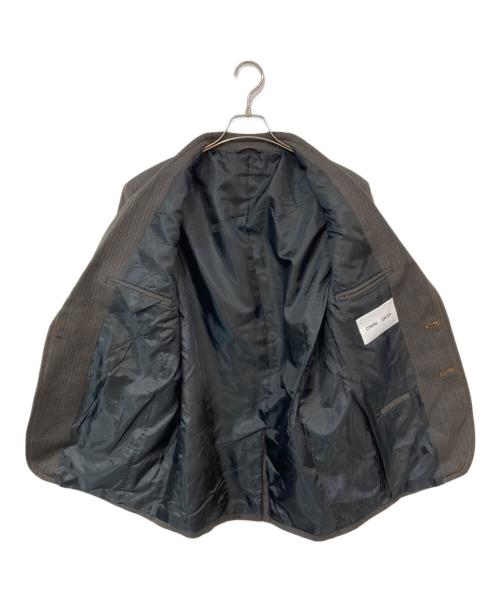 CMMN SWDN（コモンスウェーデン）CMMN SWDN (コモンスウェーデン) ステッチテーラードジャケット ブラウン サイズ:50の古着・服飾アイテム