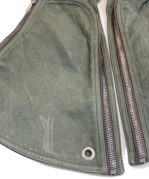 RICK OWENS（リックオウエンス）RICK OWENS (リックオウエンス) BAUHAUS HARNESS VEST グリーン サイズ:48の古着・服飾アイテム