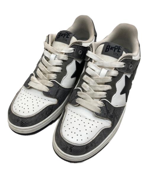 A BATHING APE（ア ベイシング エイプ）A BATHING APE (ア ベイシング エイプ) SK8 STR ＃1 ホワイト サイズ:29cmの古着・服飾アイテム