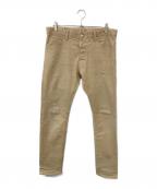 DSQUARED2ディースクエアード）の古着「スキニーデニムパンツ」｜ベージュ