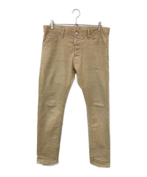 DSQUARED2（ディースクエアード）DSQUARED2 (ディースクエアード) スキニーデニムパンツ ベージュ サイズ:SIZE 50の古着・服飾アイテム