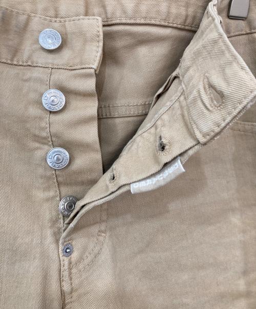 DSQUARED2（ディースクエアード）DSQUARED2 (ディースクエアード) スキニーデニムパンツ ベージュ サイズ:SIZE 50の古着・服飾アイテム