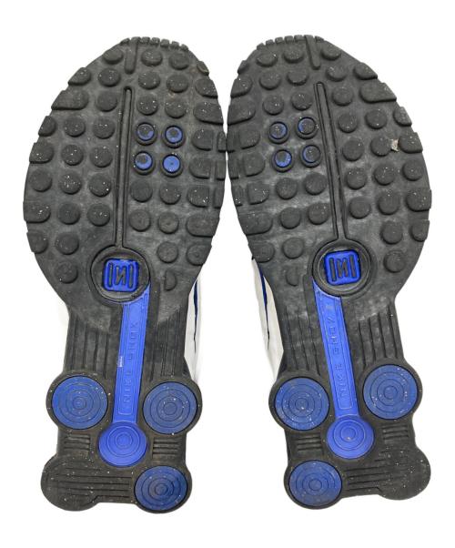 NIKE（ナイキ）NIKE (ナイキ) SHOX R4 WHITE/METALLIC SILVER-RACER BLUE ホワイト サイズ:26.5㎝の古着・服飾アイテム