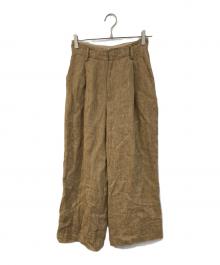 TODAYFUL（トゥデイフル）の古着「Tuck Linen Trousers」｜ベージュ