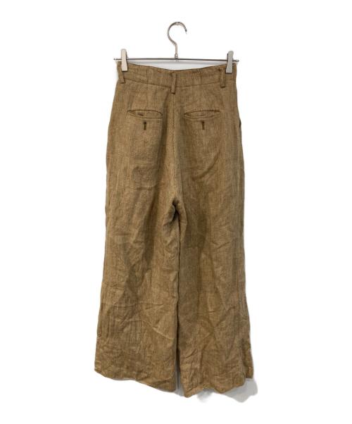 TODAYFUL（トゥデイフル）TODAYFUL (トゥデイフル) Tuck Linen Trousers ベージュ サイズ:36の古着・服飾アイテム