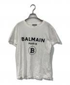 BALMAINバルマン）の古着「logo print T-shirt」｜ホワイト