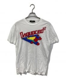 DSQUARED2（ディースクエアード）の古着「プリントTシャツ」｜ホワイト