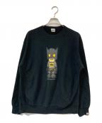 BAPE BY A BATHING APEベイプバイアベイシングエイプ）の古着「バットマン プリントスウェット」｜ブラック