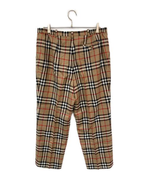 Burberry's（バーバリー）Burberry's (バーバリーズ) ノヴァチェックパンツ ブラウン サイズ:17の古着・服飾アイテム