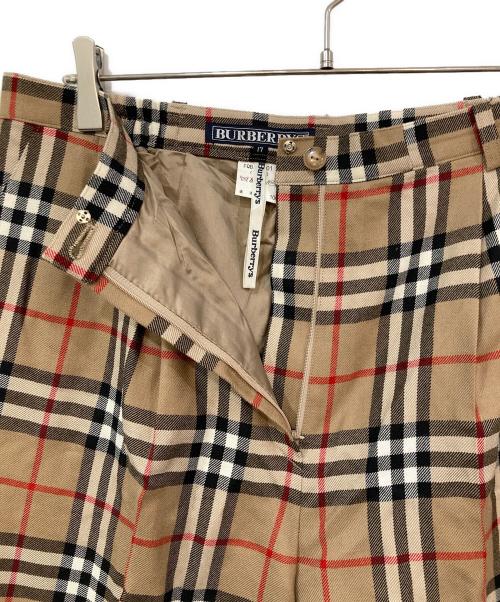 Burberry's（バーバリー）Burberry's (バーバリーズ) ノヴァチェックパンツ ブラウン サイズ:17の古着・服飾アイテム