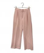 UNITED ARROWS TOKYOユナイテッドアローズトウキョウ）の古着「SPONGY タック ワイドパンツ」｜ピンク