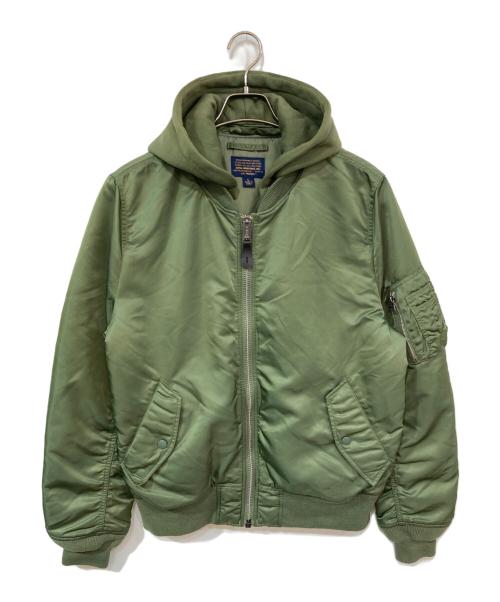 ALPHA（アルファ）ALPHA (アルファ) MA-1 NATUS Flight Jacket/ナトゥスフライトジャケット オリーブ サイズ:SIZE Lの古着・服飾アイテム