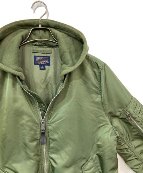 ALPHA（アルファ）ALPHA (アルファ) MA-1 NATUS Flight Jacket/ナトゥスフライトジャケット オリーブ サイズ:SIZE Lの古着・服飾アイテム