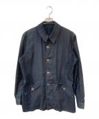 USEDユーズド）の古着「後染めミリタリーカバーオール」｜ブラック