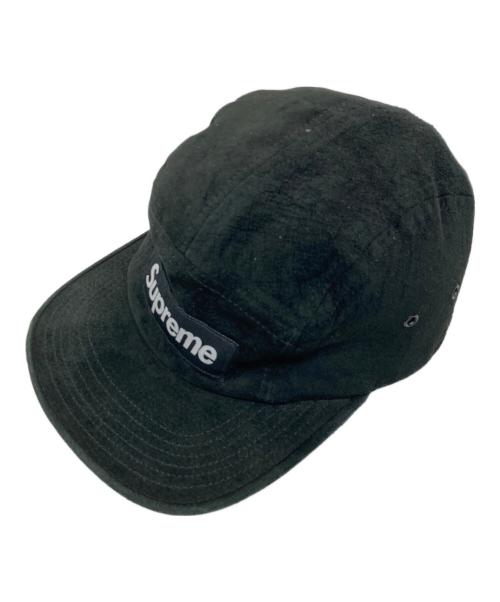 SUPREME（シュプリーム）SUPREME (シュプリーム) Suede Camp Cap/スエードキャンプキャップ ブラックの古着・服飾アイテム