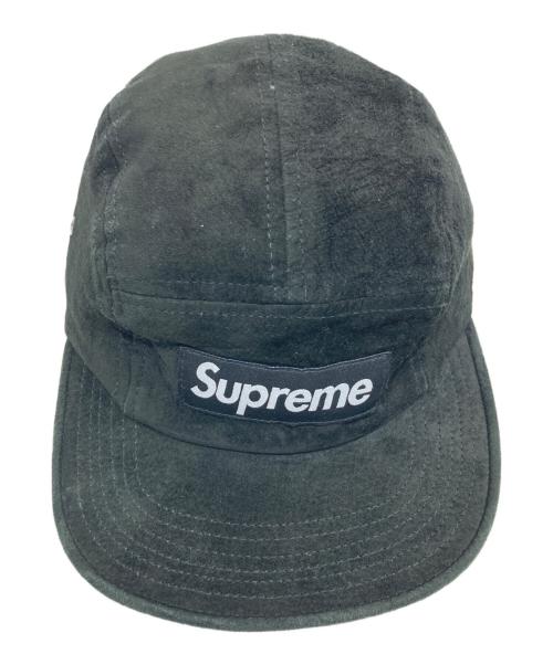 SUPREME（シュプリーム）SUPREME (シュプリーム) Suede Camp Cap/スエードキャンプキャップ ブラックの古着・服飾アイテム