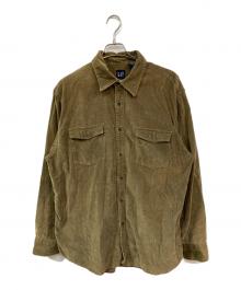GAP（ギャップ）の古着「コットンフランネルシャツ」｜ベージュ