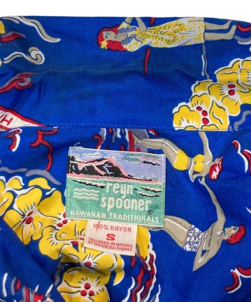 rewnspooner（レインスプーナー）rewnspooner (レインスプーナー) アロハシャツ ブルー サイズ:Sの古着・服飾アイテム