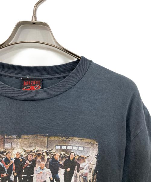 BALZOUT（バルズアウト）BALZOUT (バルズアウト) プリントTシャツ グレー サイズ:SIZE Lの古着・服飾アイテム