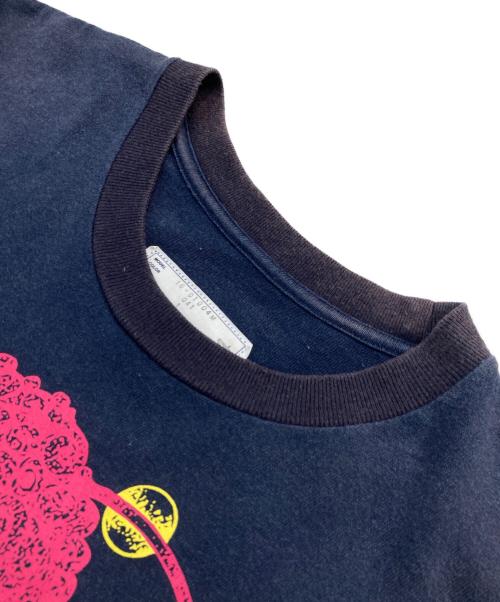 sacai（サカイ）sacai (サカイ) プリントTシャツ ネイビー サイズ:SIZE 1の古着・服飾アイテム