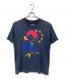 sacai（サカイ）の古着「プリントTシャツ」｜ネイビー