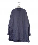 TODAYFULトゥデイフル）の古着「Standcollar Over Shirts/スタンドカラーオーバーシャツ」｜グレー