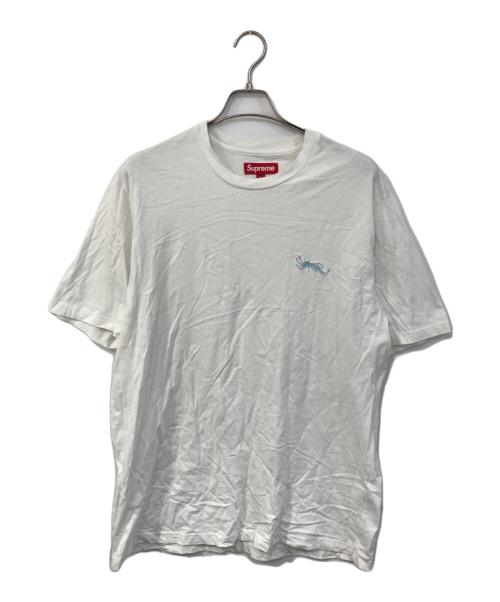 SUPREME（シュプリーム）SUPREME (シュプリーム) WASHED TAG S/S TOP ホワイト サイズ:SIZE Lの古着・服飾アイテム