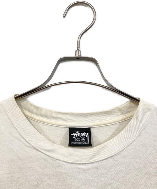 stussy（ステューシー）stussy (ステューシー) プリントTシャツ ホワイト サイズ:SIZE XLの古着・服飾アイテム