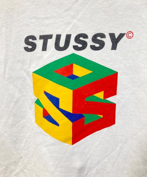 stussy（ステューシー）stussy (ステューシー) プリントTシャツ ホワイト サイズ:SIZE XLの古着・服飾アイテム