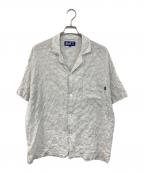 BoTTボット）の古着「Windowpane S S Shirt/ウィンドウペーン・エスエス・シャツ 半袖チェックシャツ」｜ホワイト