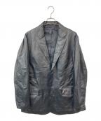 DKNYダナキャランニューヨーク）の古着「レザージャケット」｜ブラック