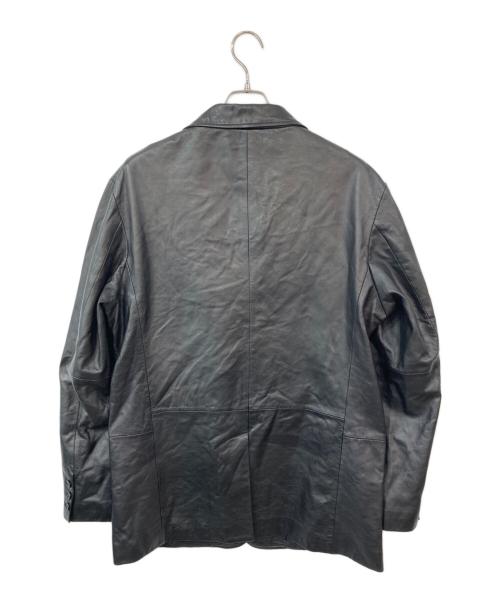 DKNY（ダナキャランニューヨーク）DKNY (ダナキャランニューヨーク) レザージャケット ブラック サイズ:Lの古着・服飾アイテム