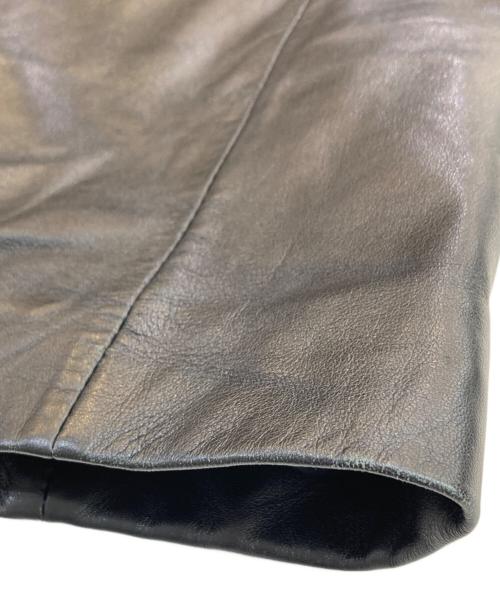 DKNY（ダナキャランニューヨーク）DKNY (ダナキャランニューヨーク) レザージャケット ブラック サイズ:Lの古着・服飾アイテム