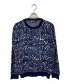 BoTTボット）の古着「PAINT SWEATER/ペイントセーター」｜ネイビー