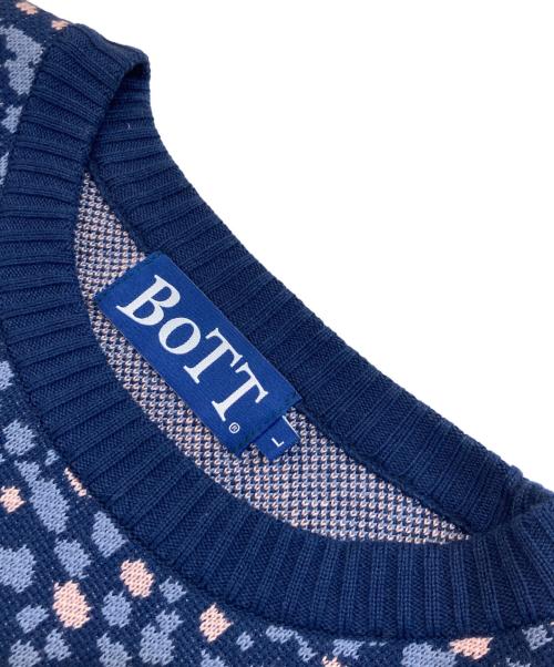 BoTT（ボット）BoTT (ボット) PAINT SWEATER/ペイントセーター ネイビー サイズ:SIZE Lの古着・服飾アイテム