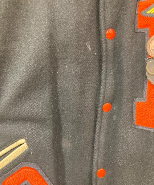 butwin（バトウィン）butwin (バトウィン) 袖レザースタジャン ブラック サイズ:SIZE Lの古着・服飾アイテム