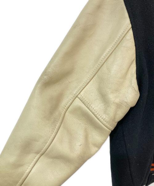 butwin（バトウィン）butwin (バトウィン) 袖レザースタジャン ブラック サイズ:SIZE Lの古着・服飾アイテム