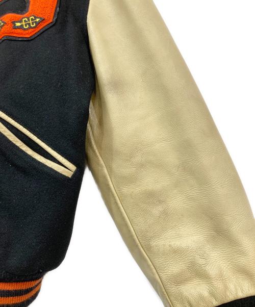 butwin（バトウィン）butwin (バトウィン) 袖レザースタジャン ブラック サイズ:SIZE Lの古着・服飾アイテム