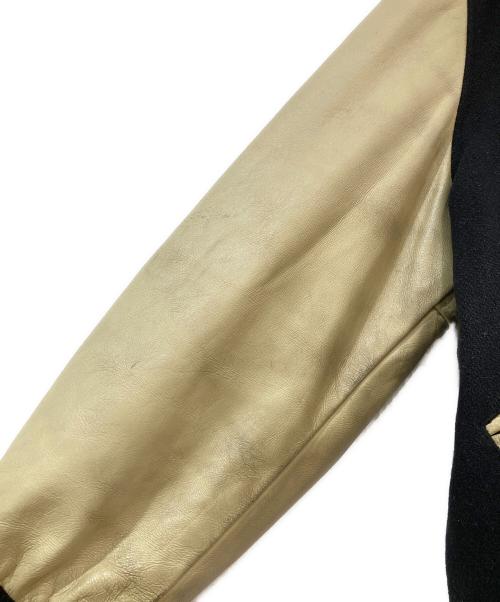 butwin（バトウィン）butwin (バトウィン) 袖レザースタジャン ブラック サイズ:SIZE Lの古着・服飾アイテム